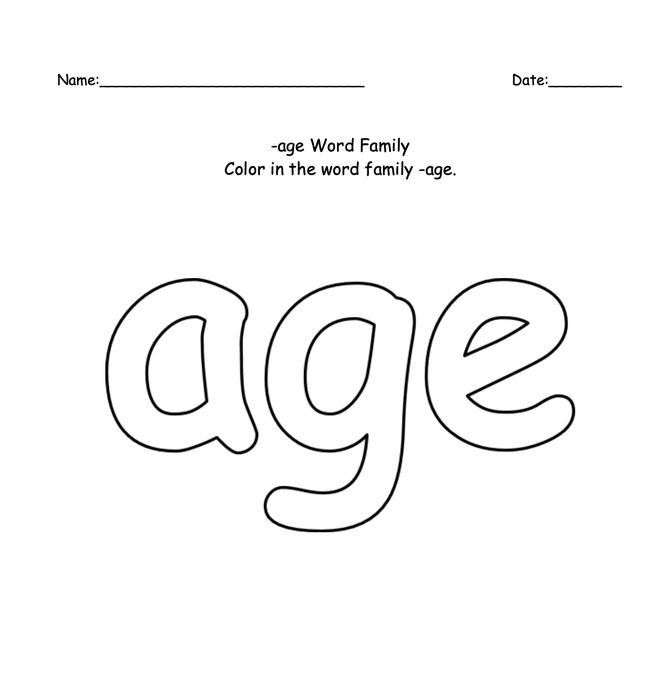 ack-word-family-worksheets